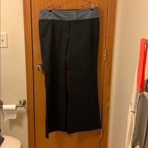 Express wide leg pinstripe dress pant